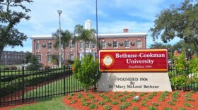 Bethune-Cookman University Building sign.