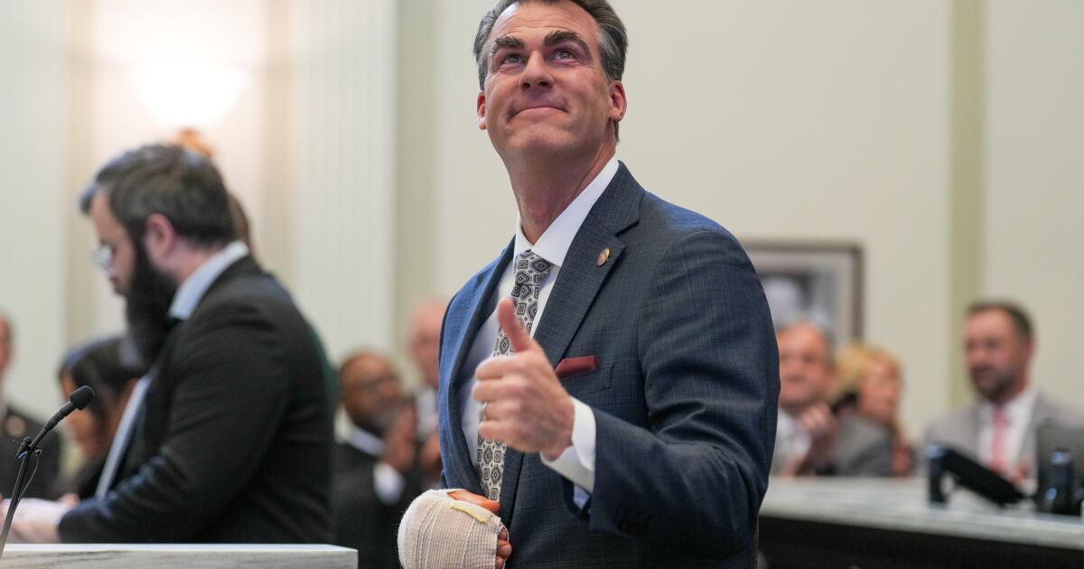Oklahoma Gov. Stitt delivered his final State of the State address. Here's what he said