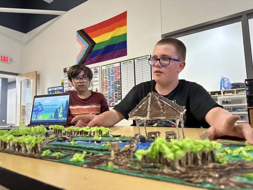 The Dayton Regional STEM School's sixth grade class on May 6 gave presentations about proposed improvements to Cox Arboretum MetroPark.