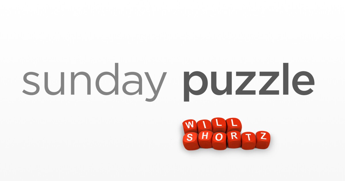 Sunday Puzzle: Blank to blank