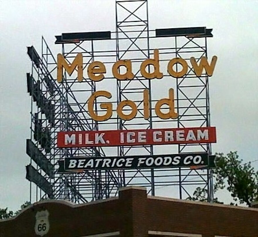 Bruce Ewing wants a sign like this for his downtown business.