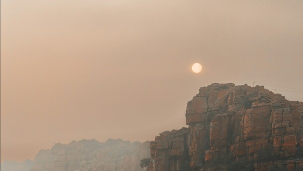 Smoke hangs over the Grand Canyon in August 2023.