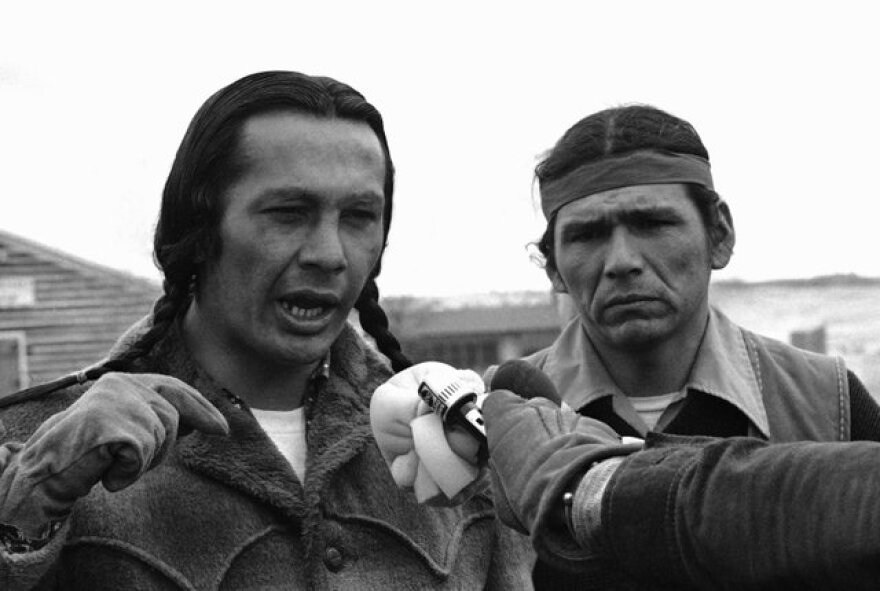 1973 --- Russell Means and Dennis Banks at Wounded Knee, South Dakota.