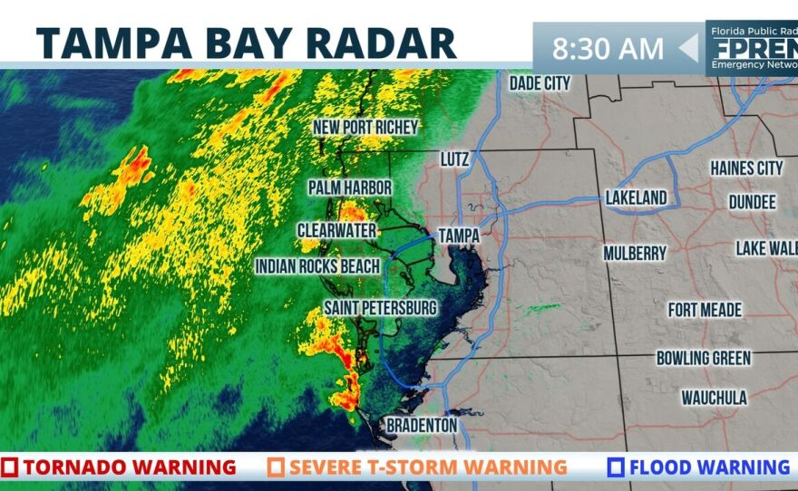 The Tampa Bay area remains under a flood watch as the rain that has saturated the ground and swelled area rivers remains intact.