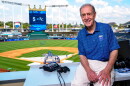Denny Matthews has been announcing from Kauffman Stadium since the team moved there in 1973.