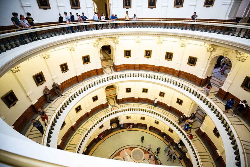  Tourists inside the Texas Capitol at the start of the 2021 Special Legislative Session.