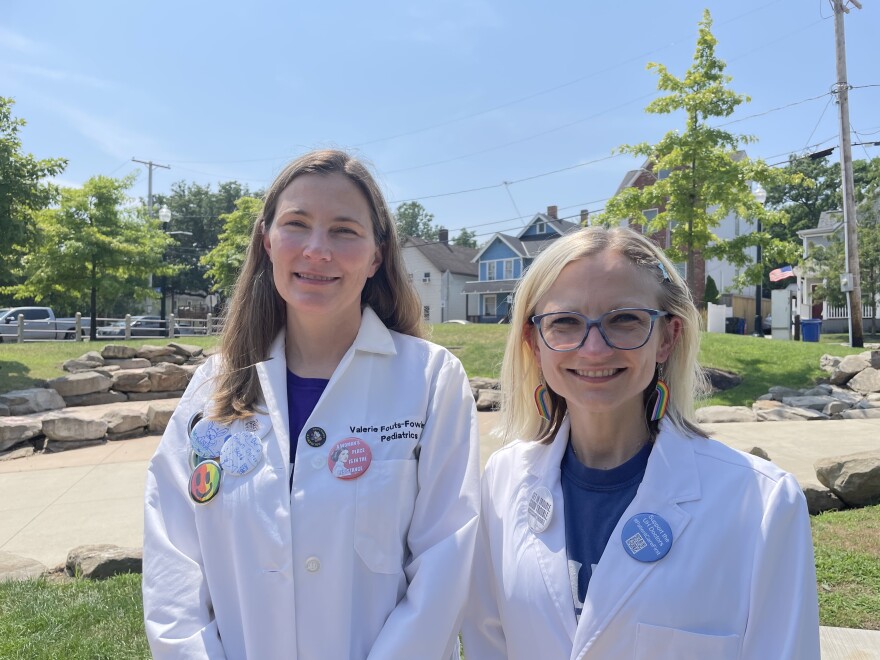 Pediatricians Lauren Beene and Valerie Fouts-Fowler were terminated from UH on June 24 for using a company system to contact employees about unionization efforts. They say they remain committed to starting a union at the health system.