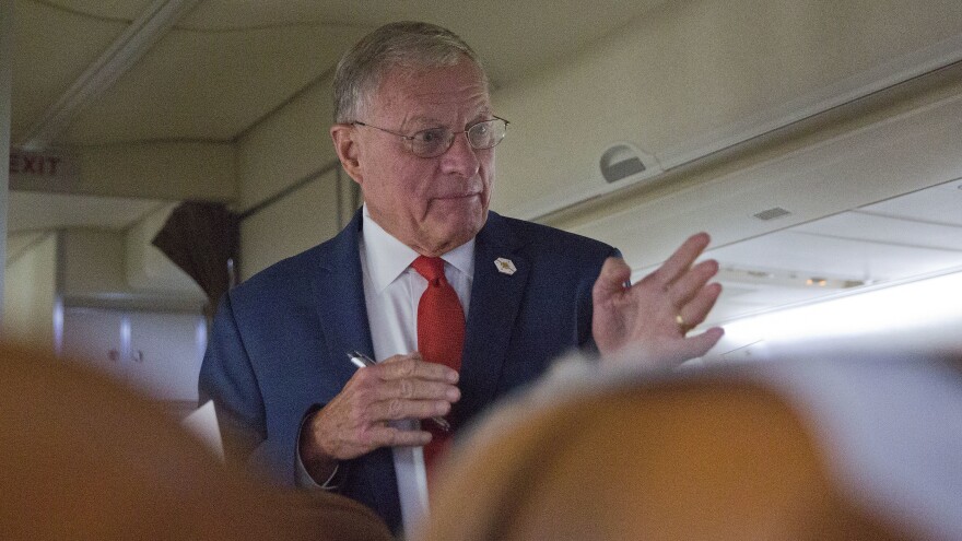 Keith Kellogg aboard Air Force One in 2017.