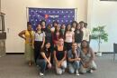 Summer 2025 Media Lab group poses with Dr. Fadia Nordtveit after her Media Literacy workshop at NEPM