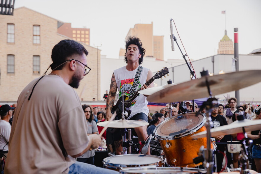 Drummer Ricky Juarez and lead guitarist Gavin Gonzalez of Inoha perform for TPR's Summer Night City concert series in June of 2026.