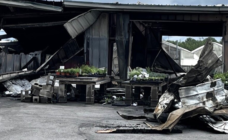 A fire on July 22, 2026, destroyed the Bauman's farm market building off Five Mile Line Road in Penfield.