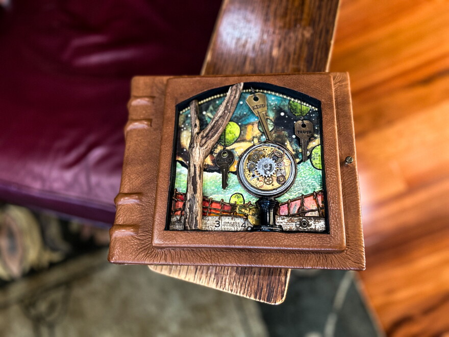 One of the many journals Bruce Hopkins kept throughout his life.
