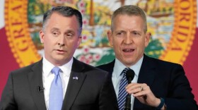 Former Republican congressman David Jolly, now a Democrat, and Republican former House Speaker Paul Renner, right, are among the candidates running for governor.