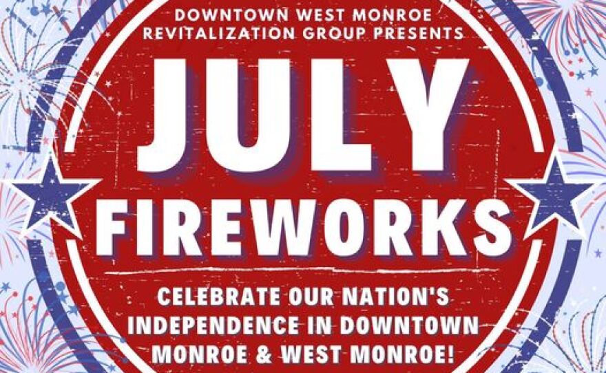 Downtown West Monroe July Fireworks