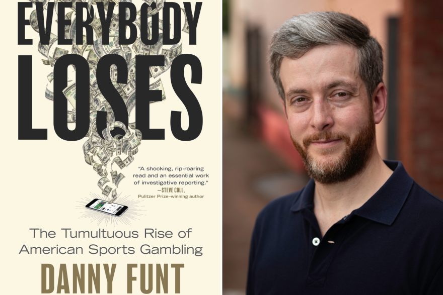 a book cover next to a portrait of a man