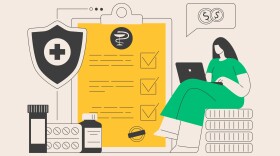 Health insurance abstract concept vector illustration.