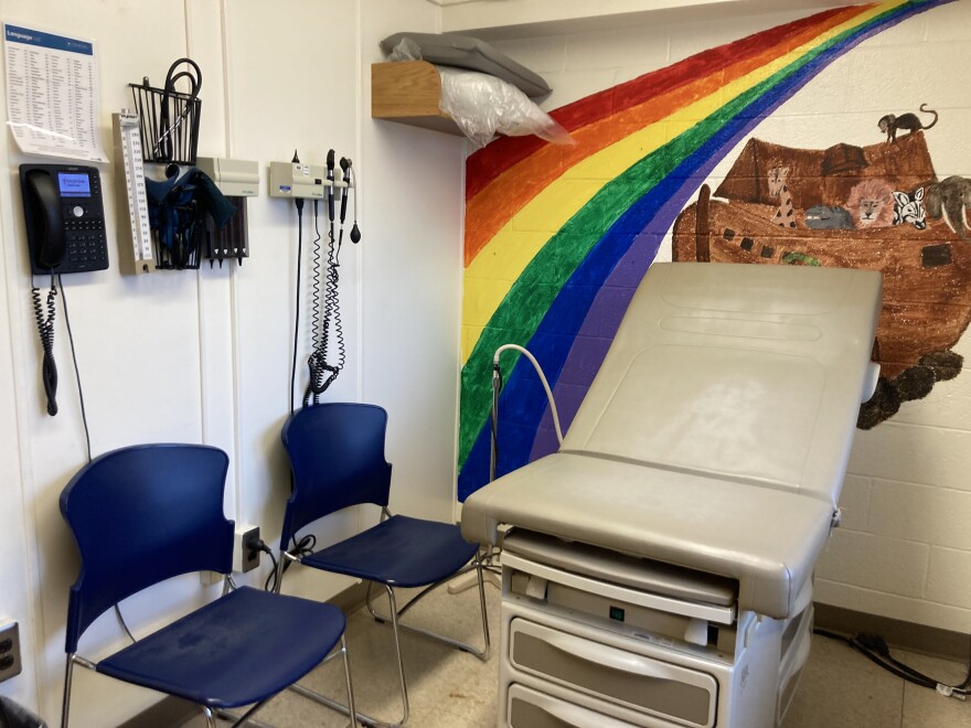 An examination room at North Side Christian Health Center's satellite clinic in Northview Heights.
