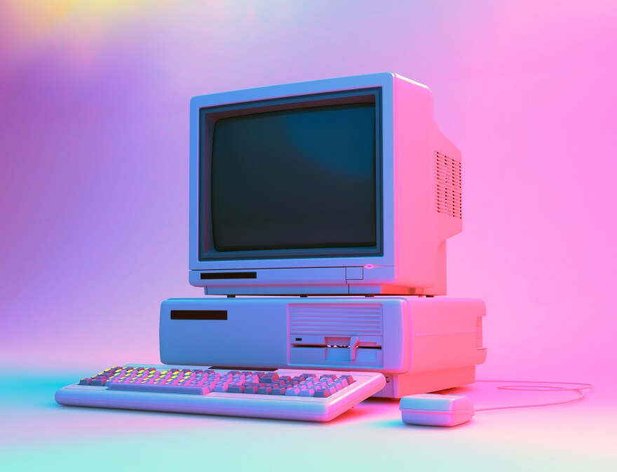 Vintage Desktop PC with Floppy Drive