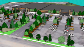 A rendering of the new office space that is set to take over Latonia Plaza II.