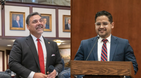 Florida House Republicans Alex Rizo (left) and David Borrero (right) are seeking to replace Bryan Avila from the state Senate.