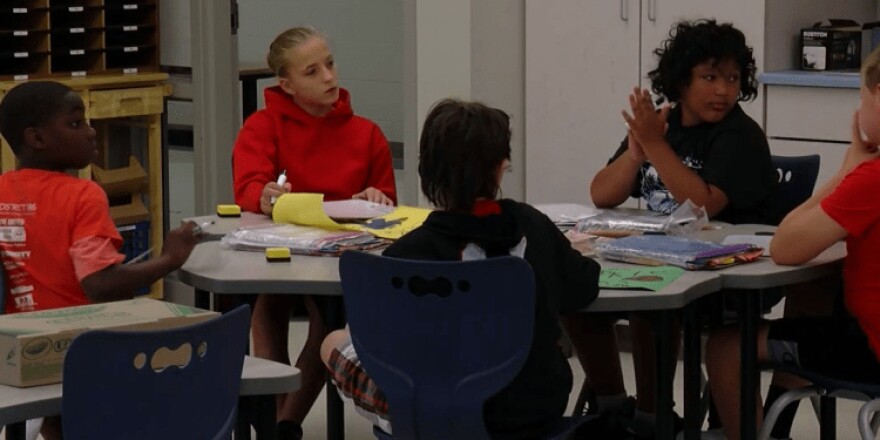 Kids in a classroom