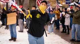A Proud Boys demonstration