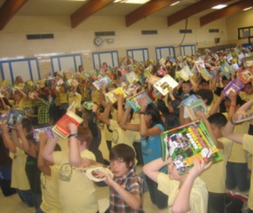 Children singing at Taylorsville Elementary