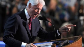 Former President Bill Clinton delivers remarks at the Democratic National Convention in Charlotte, N.C., on Wednesday.