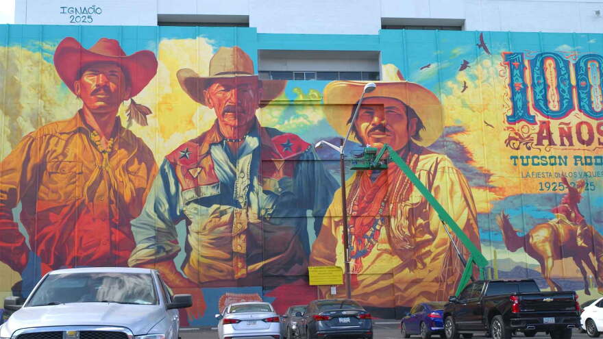 Ignacio Garcia 100 year Rodeo mural hero