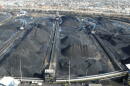 Coal piles at DTA's terminal in Newport News.