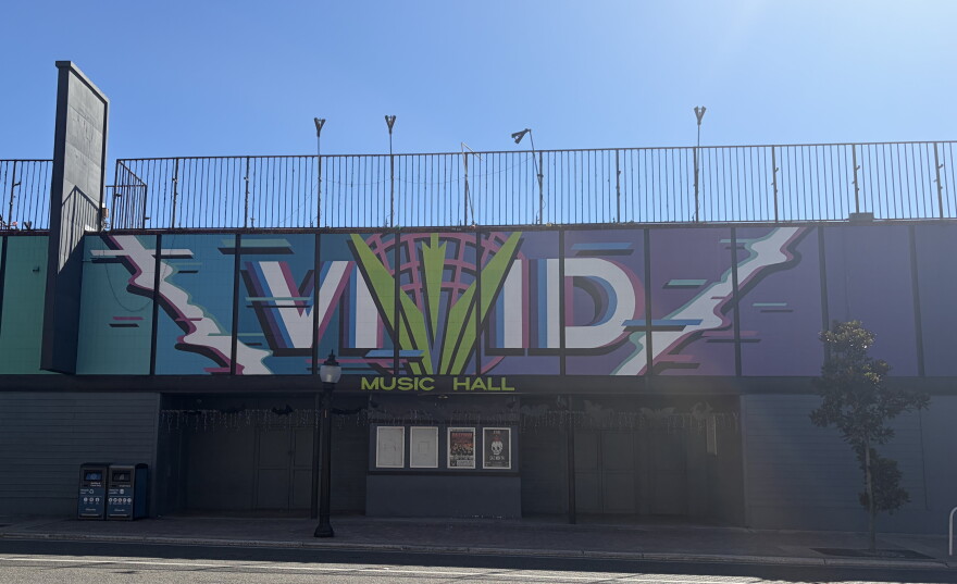 Vivid Music Hall in downtown Gainesville prepares for The Fest 24 on Thursday, Oct. 22, 2026. (Seth Haber/WUFT News)