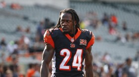 Former Cincinnati Bengals cornerback Adam Jones before an NFL preseason game in 2017 in Cincinnati.
