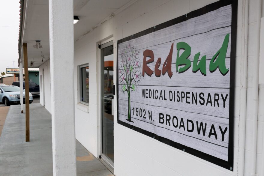 The Red Bud dispensary in Marlow, Oklahoma.