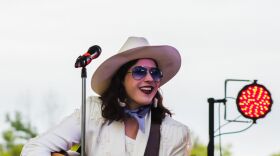 Country musician Kelsey Ryan performs on stage in 2019.