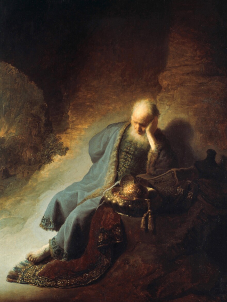 <em>Jeremiah Lamenting the Destruction of Jerusalem</em>, 1630, Rembrandt