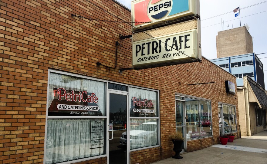 Just down the street from the steel mill in Granite City, Ill., stands Petri Cafe. Owner Larry Petri says for the past 71 years the ebb and flow of the mill has always affected the cafe's business.