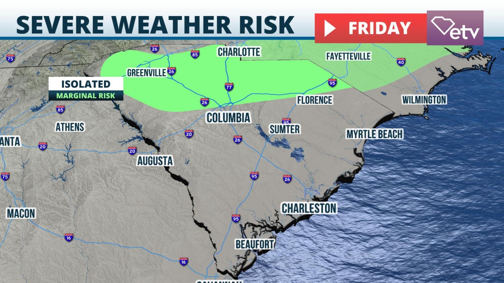 Excessive Heat and Strong Storms Start the Weekend in South Carolina