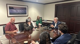 Florida Senate President Ben Albritton during a press conference Monday at the Senate President conference room in the Florida Capitol.