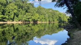 Image shows the Haw River