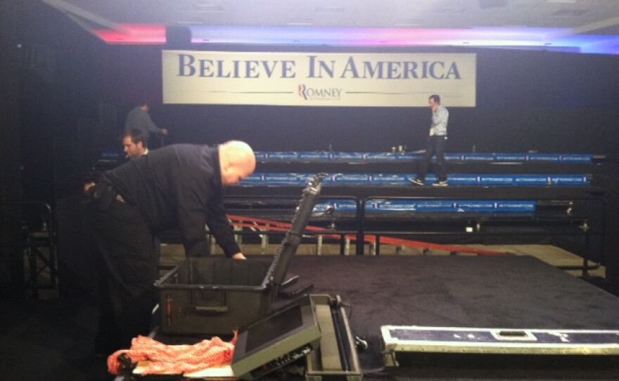 End of the night at Romney HQ