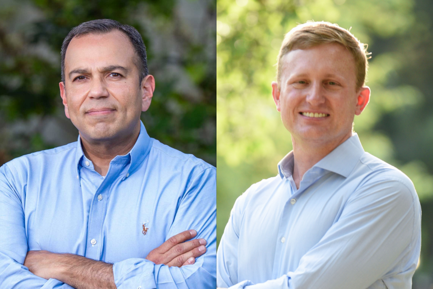 Republican Ralph Alvarado, left, and Democrat Zach Dembo, right, are running in Kentucky’s 6th Congressional District.