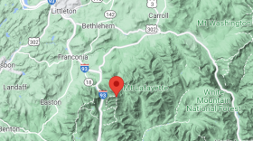 Map of Mount Lafayette in the White Mountains of New Hampshire.