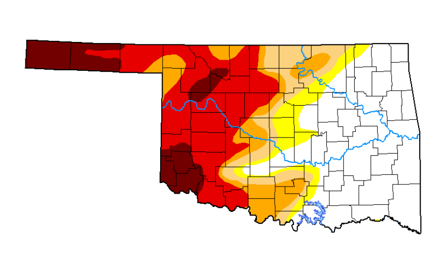 Drought conditions as of May 17, 2022.