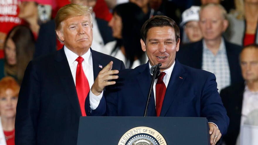 From the beginning of his campaign, Ron DeSantis, a lawyer and former congressman, tied his electoral chances to Trump, using frequent appearances on the Fox News network to defend the president and his policies.