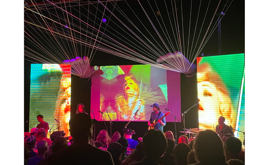 Thunder River Theatre's black box auditorium was packed wall to wall with concert-goers.