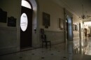 An empty hallways at the Statehouse in Boston. 