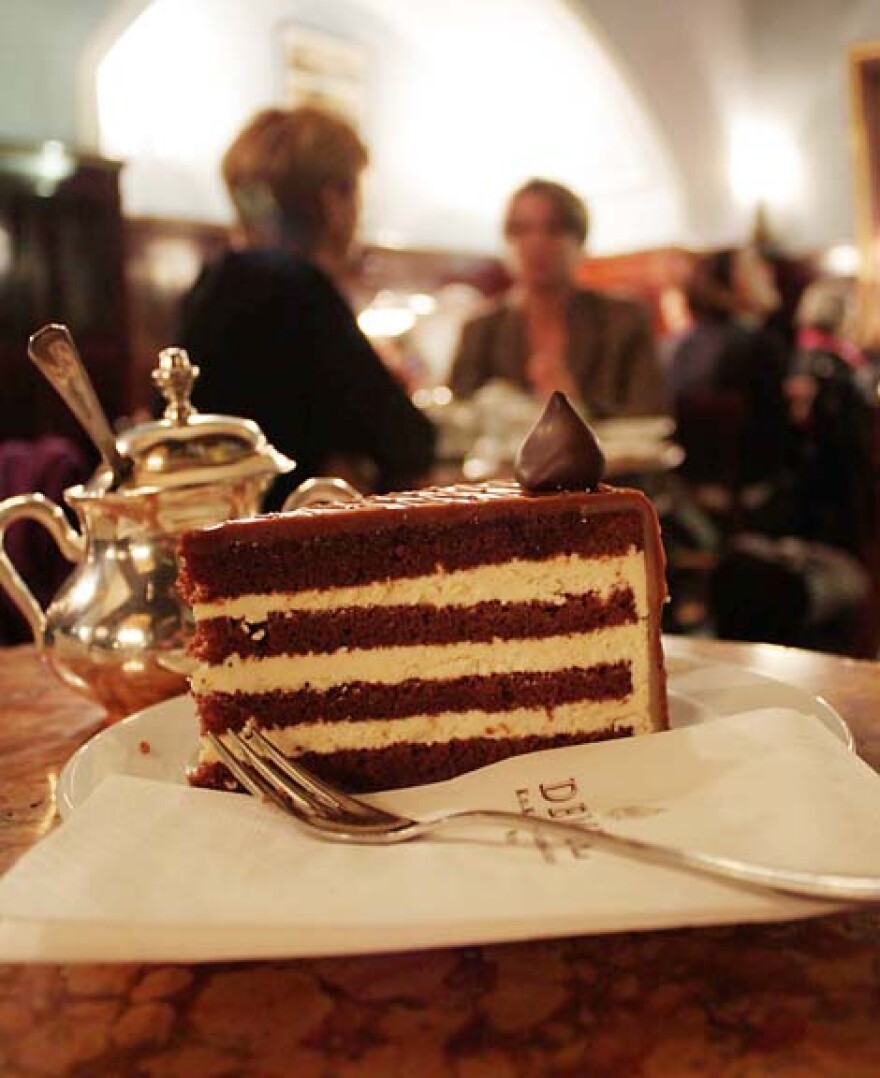 A slice of Maroni Torte