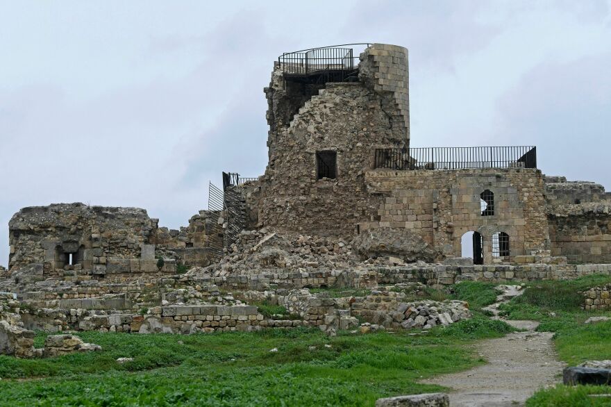 Aleppo's ancient citadel is damaged following a deadly earthquake that shook Syria and Turkey.