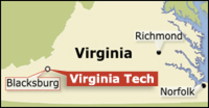 A gunman opened fire on the Virginia Tech campus in Blacksburg, Va., on Monday.