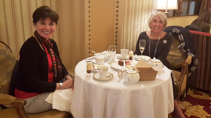 Sisters Ginger Apyar and Jane Hopson have made Christmas tea at the Willard hotel in D.C. a family tradition. "You know, you just want some refinement," Hopson says.